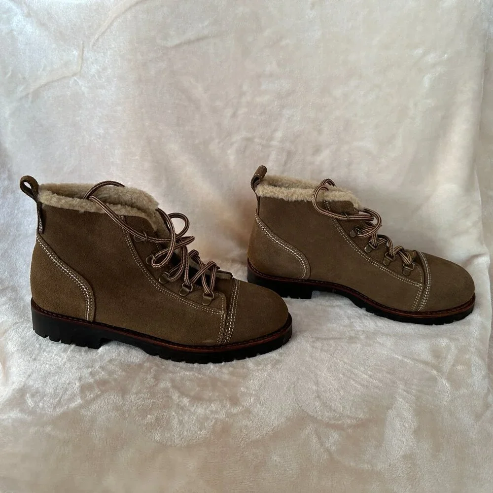 NWOT Penelope Chilvers Alto Shearling Lined Boots in Peat Women's US 8 EU 39 - Picture 5 of 9